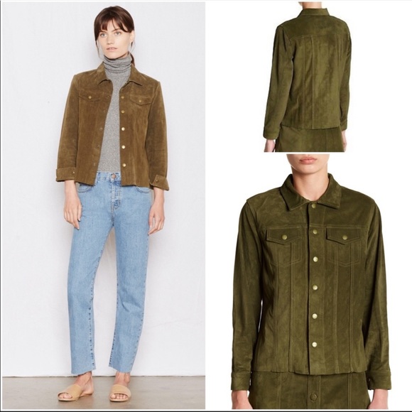 NWT Current/Elliott Olive Suede Jacket XS - Picture 2 of 7